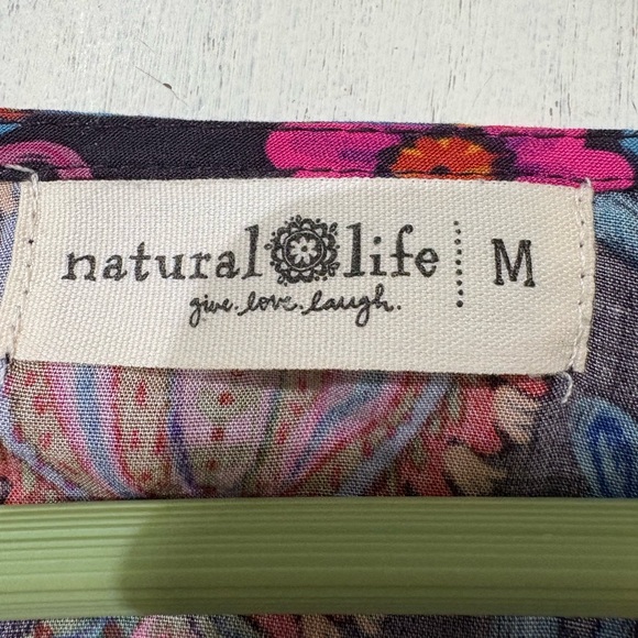 Natural Life Charlotte Midi Dress  Sz Medium Bell Sleeve NWOT - Picture 9 of 10